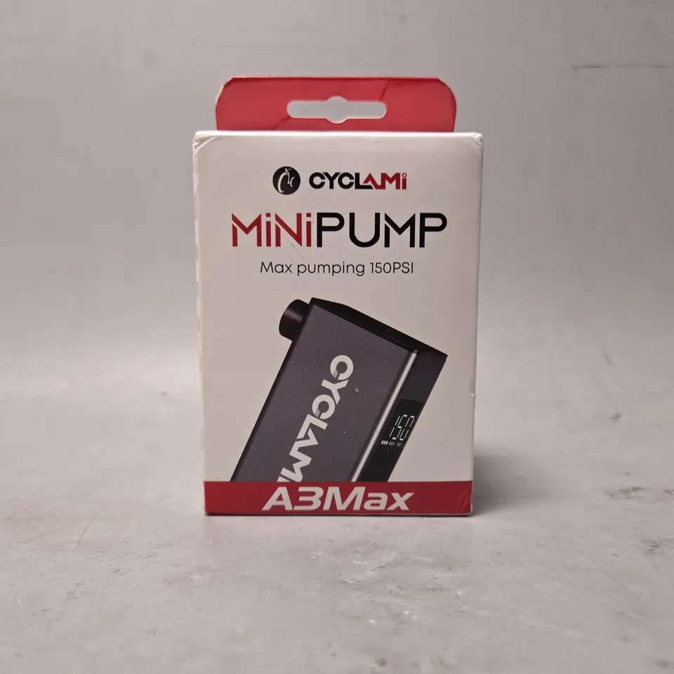 BOXED CYCLEAMI MINI PUMP MAX PUMPING 150 PSI 