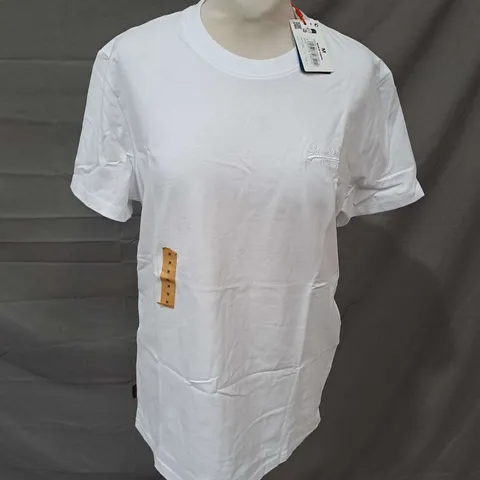 SUPERDRY ATHLETICS ESSENTIALS LOGO TEE IN WHITE SIZE M