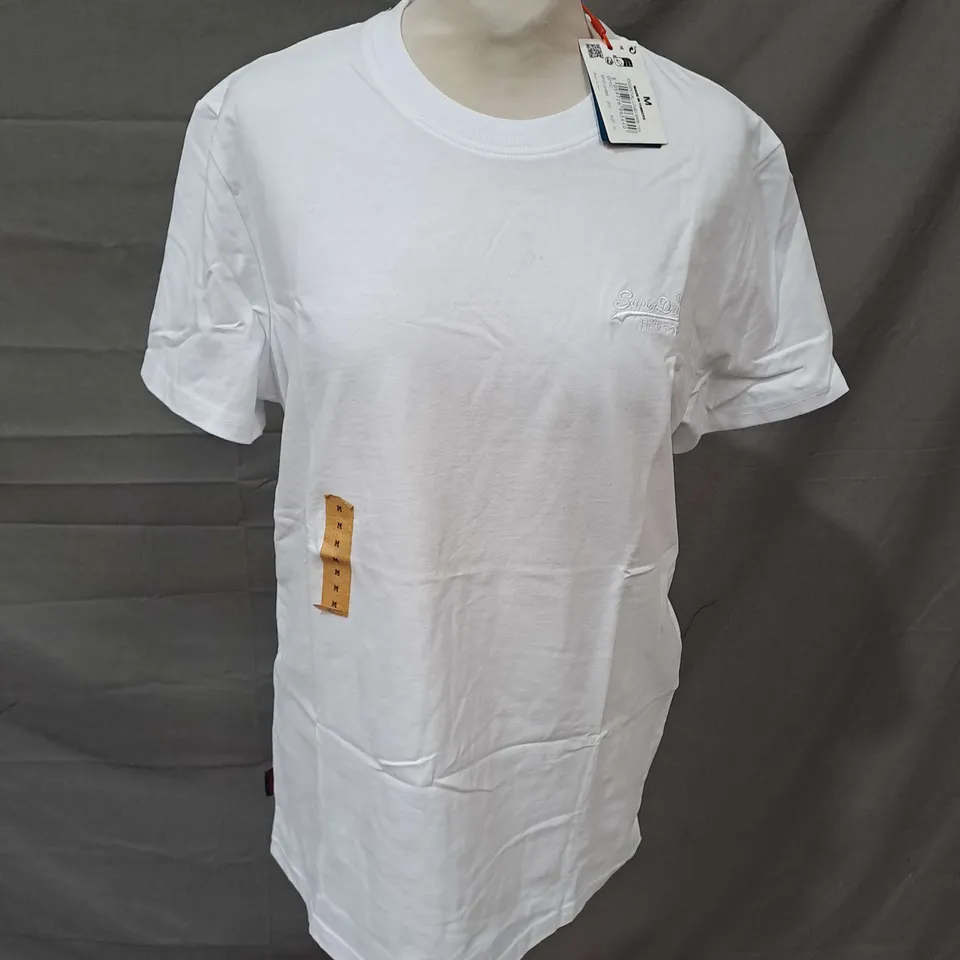 SUPERDRY ATHLETICS ESSENTIALS LOGO TEE IN WHITE SIZE M