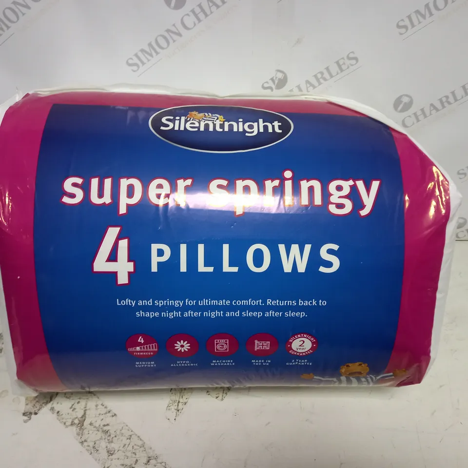 SILENTNIGHT SUPER SPRINGY 4-PILLOW PACK