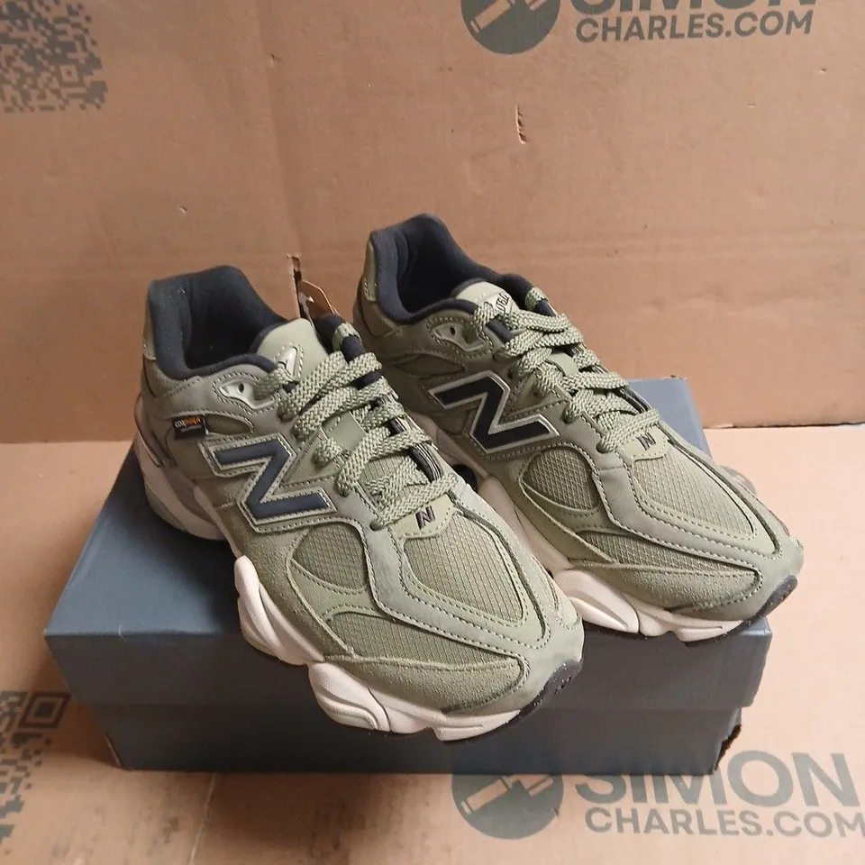 NEW BALANCE OLIVE GREEN/KHAKI SNEAKERS – MEN'S ATHLETIC SHOES BOXED SIZE UK 7
