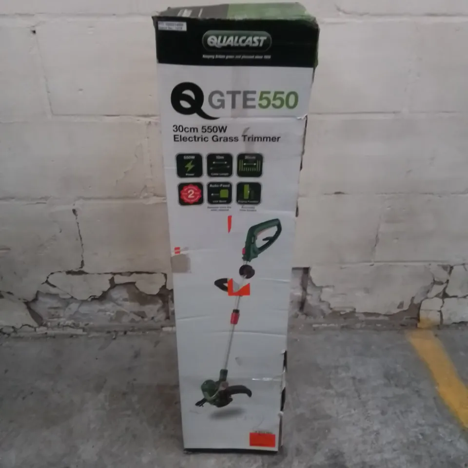 BOXED QUALCAST GTE550 30CM 550W ELECTRIC GRASS TRIMMER 