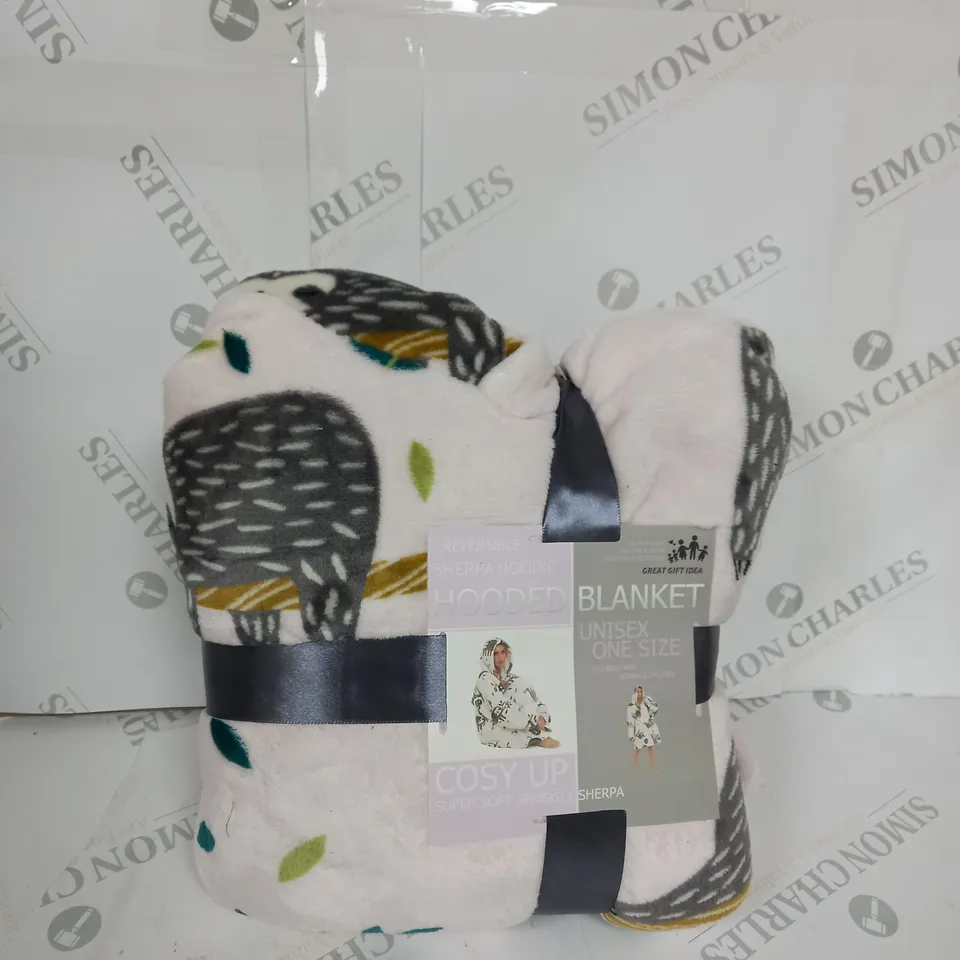 SHERPA HOODIE HOODED BLANKET