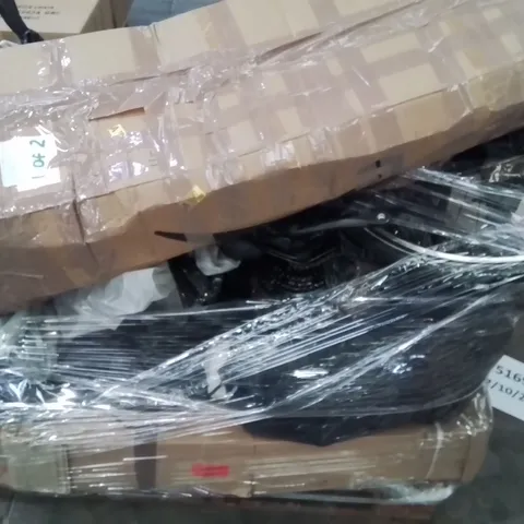 PALLET CONTAINING VARIOUS ASSORTED INCOMPLETE EXERCISE EQUIPMENT AND OTHER HOUSEHOLD ITEMS