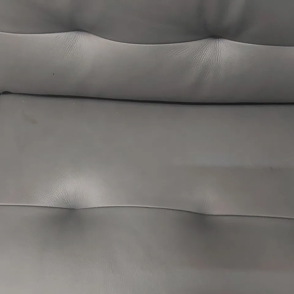 QUALITY DESIGNER ITALIAN MADE LEATHER BOLANZO ELECTRIC RECLINER SOFA - BLUE