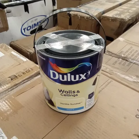 DULUX WALL & CEILINGS VANILLA SUNDAE MATT PAINT 2.5L
