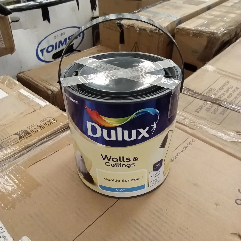 DULUX WALL & CEILINGS VANILLA SUNDAE MATT PAINT 2.5L