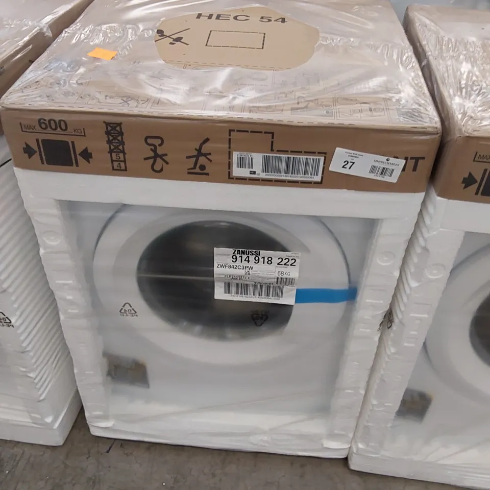 ZANUSSI ZWF842C3PW WASHING MACHINE, 8KG, 1400 SPIN, WHITE, C RATED
