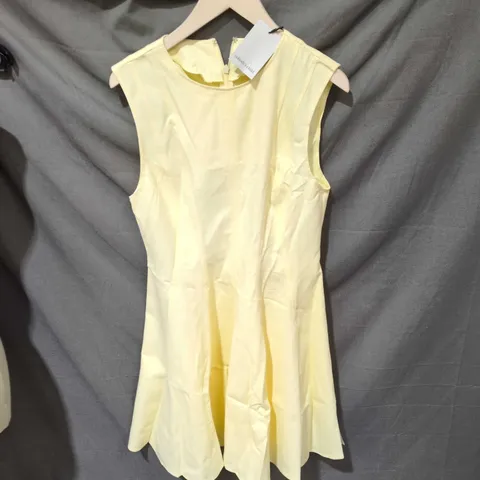 NOBODY'S CHILD BRYNN MINI DRESS - PALE YELLOW - UK 10 (EU 38, USA 6)
