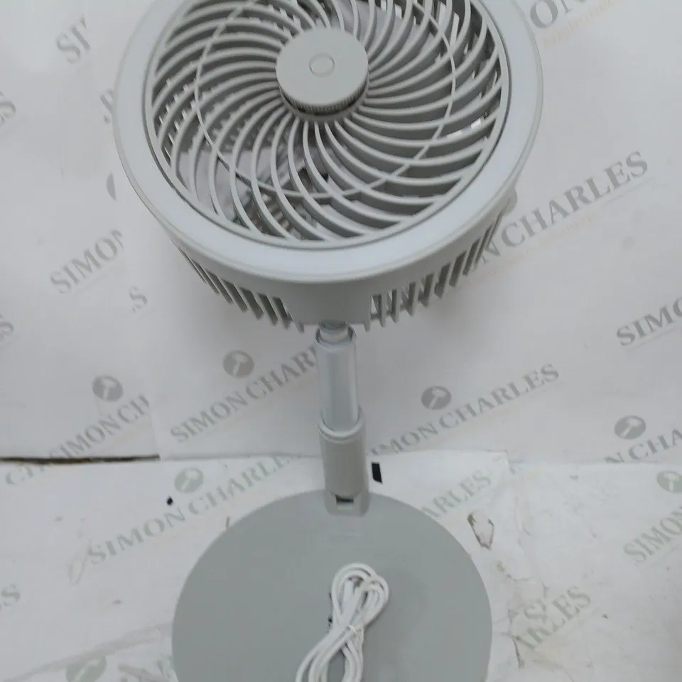 BOXED SALTER PROFESSIONAL CORDLESS LED FOLDABLE FAN, GREY