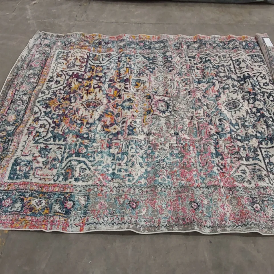 BURCIAGA POWER LOOM MULTICOLOURED RUG // SIZE: APPROX 8 'X 10'
