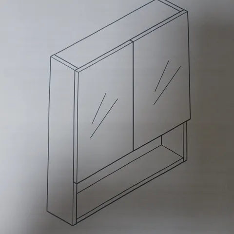 BOXED BATHROOM MIRROR CABINET (1 BOX)