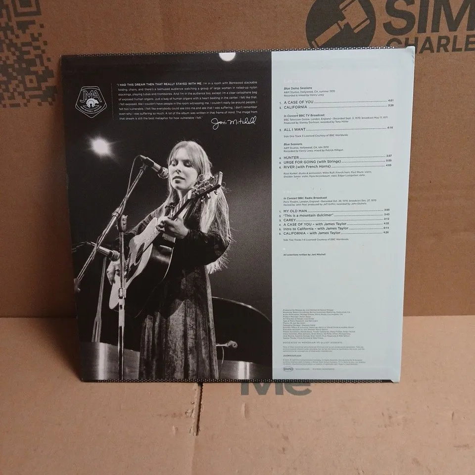 JONI MITCHELL BLUE HIGHLIGHTS DEMOS OUTTAKES LIVE VINYL LP