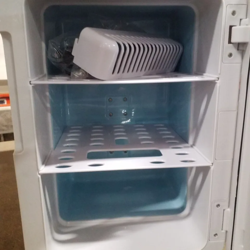 BOXED 17 STORIES 16 L FREESTANDING MINI FRIDGE - GREY