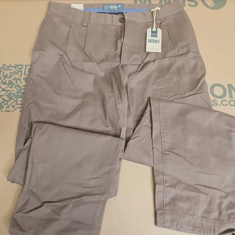 FAT FACE PLEAT FRONT CHINOS IN NATURAL - 32R
