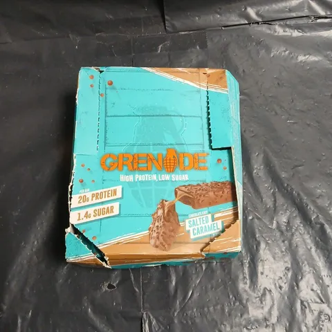 GRENADE HIGH PROTEIN PROTEIN BARS – SALTED CARAMEL 12X60