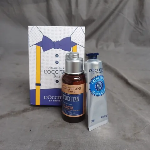 MONSIEUR L'OCCITAN DUO FOR MEN HAND CREAM 30ML AND SHOWER GEL 75ML