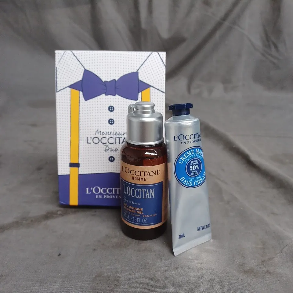MONSIEUR L'OCCITAN DUO FOR MEN HAND CREAM 30ML AND SHOWER GEL 75ML