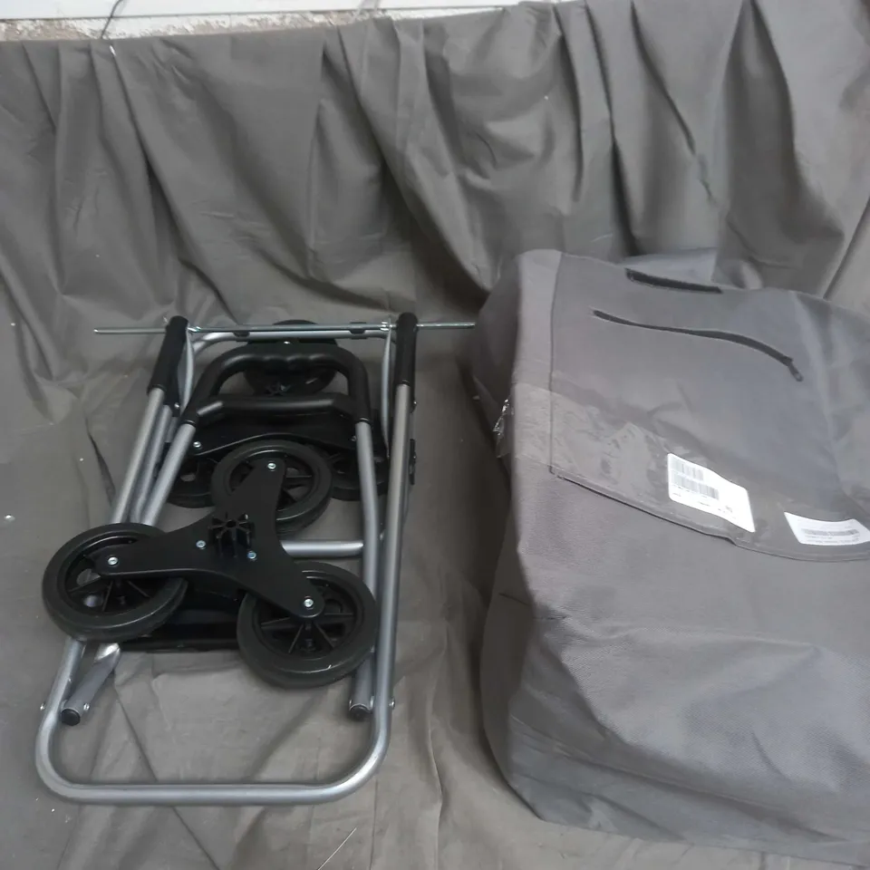 LOCK 'N LOCK INSULATED SHOPPING TROLLEY CART IN GREY