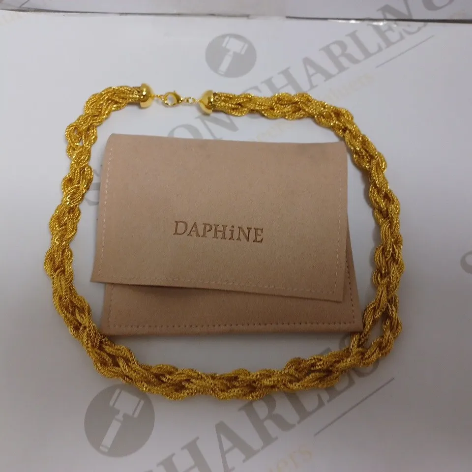 DAPHINE GOLD EFFECT ROPE NECKLACE