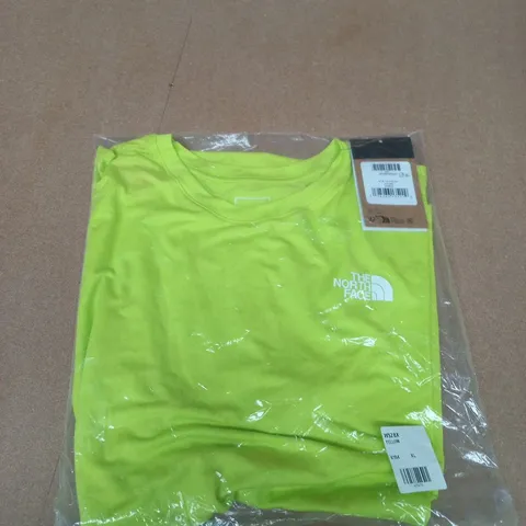 The North Face T-Shirt – Neon Yellow – XL