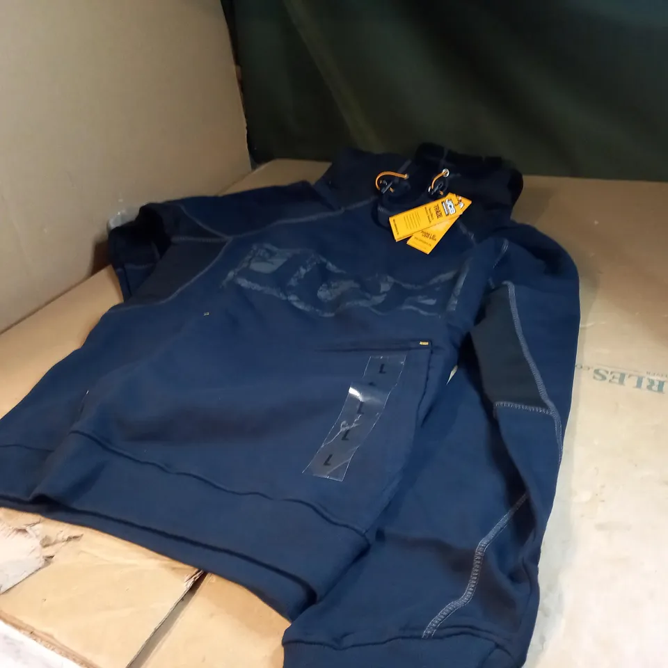 JCB WORKWEAR BLACK HOODIE UK SIZE LARGE