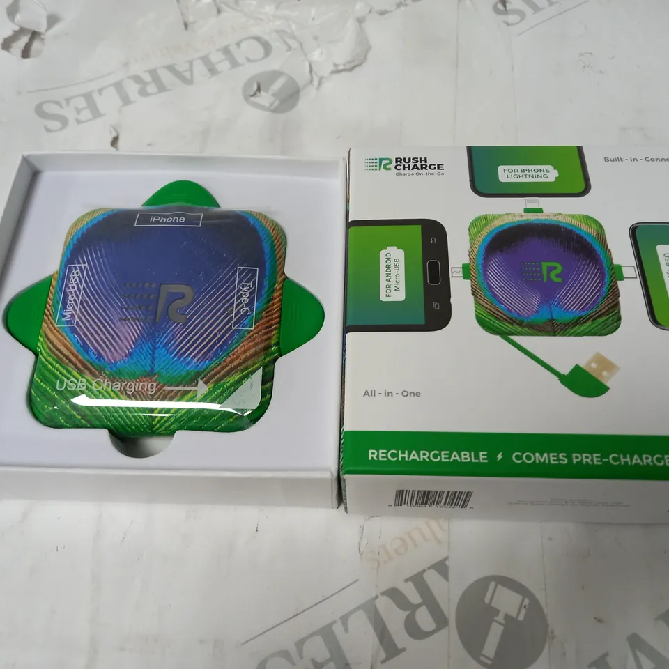 RUSH CHARGE 4500MAH TRIDENT PORTABLE CHARGER