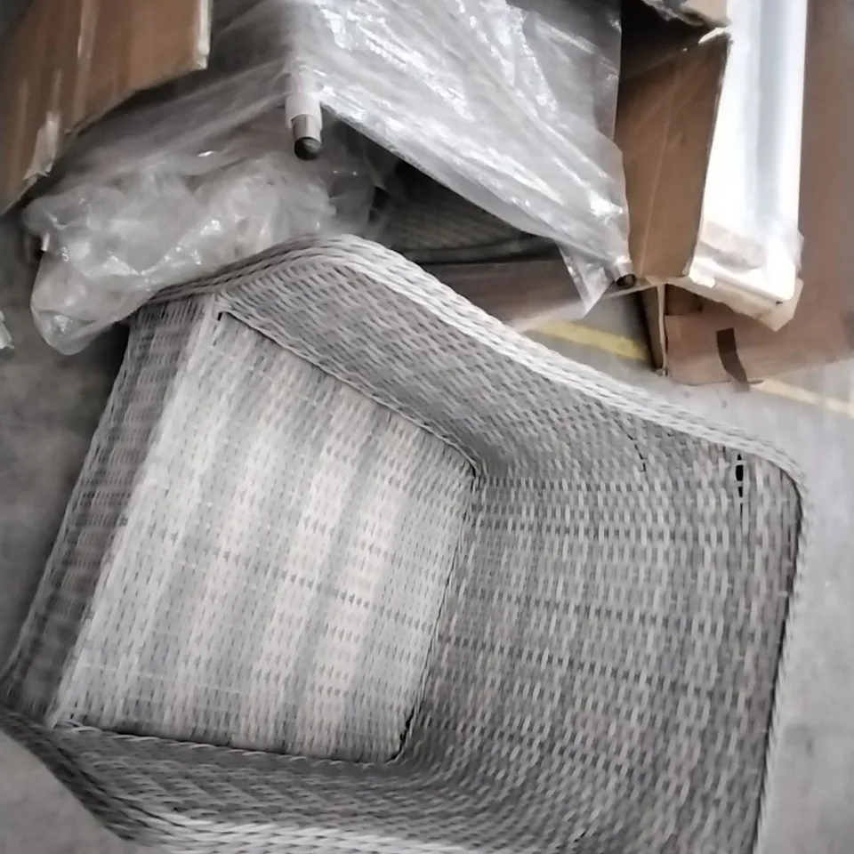 PAIR OF HAMILTON GREY WICKER OUTDOOR CHAIRS