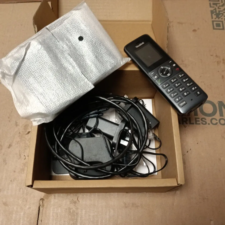 YEALINK DECT IP PHONE W73P – BOXED WITH HANDSET, BASE & CABLES