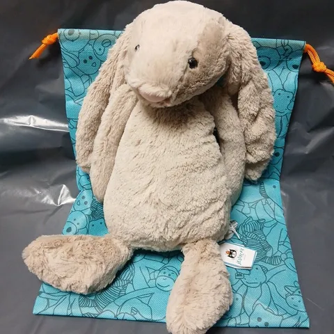 JELLYCAT LONDON LARGE BASHFUL BEIGE BUNNY PLUSH TOY