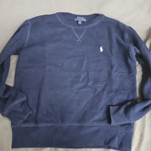POLO RALPH LAUREN NAVY SWEATSHIRT – UK SIZE S (S/P ON LABEL)