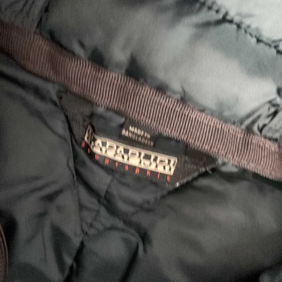 NAPAJIRI ZIP PUFFER COAT IN CHOCOLATE BROWN - SMALL