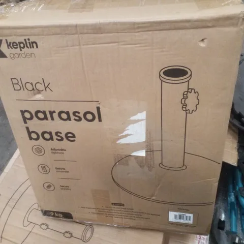 BOXED KEPLIN PARASOL BASE - BLACK 9KG