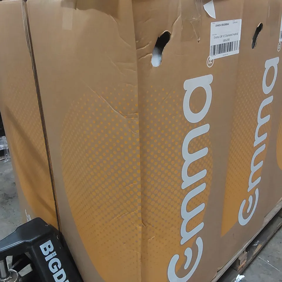 BRAND NEW BOXED EMMA UK V2 DIAMOND HYBRID 180 x 200CM SUPER KING MATTRESS 
