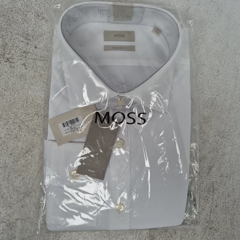 BAGGED MOSS REGULAR FIT SHIRT IN WHITE SIZE 44.5
