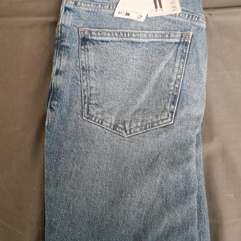 MANGO MOM JEANS HIGH-WAIST REGULAR-FIT ANKLE-LENGTH SIZE 12
