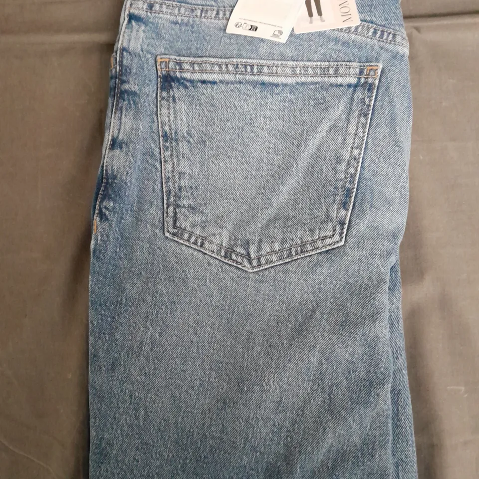 MANGO MOM JEANS HIGH-WAIST REGULAR-FIT ANKLE-LENGTH SIZE 12