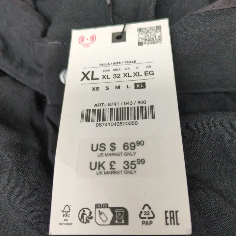 ZARA WOMEN’S BLACK LACE TRIM SKIRT – UK SIZE XL