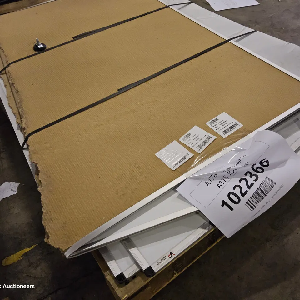 NOBO STEEL MAGNETIC WHITEBOARD 1500X1200MM AND 2X VIZ-PRO DRY WIPE MAGNETIC MOBILE WHITEBOARDS
