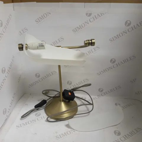 DESIGNER STYLE TABLE LAMP - GOLD EFFECT FINISH