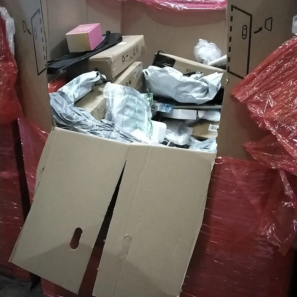 PALLET OF HOUSEHOLD ITEMS TO INCLUDE CAR PHONE HOLDER, SCRIB3D,NINTENDO SWITCH CARRY CASE,NECK FACE MASSAGER,MEASURE SPOON AND OTHER ASSORTED ITEMS...qq