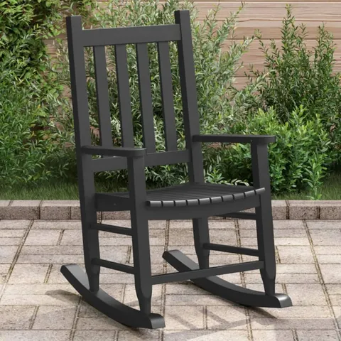 BOXED ABBAD SOLID WOOD ROCKING CHAIR