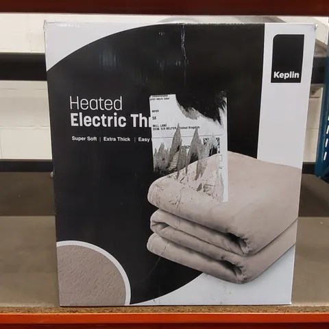 BOXED KEPLIN ELECTRIC HEATED THROW BLANKET 