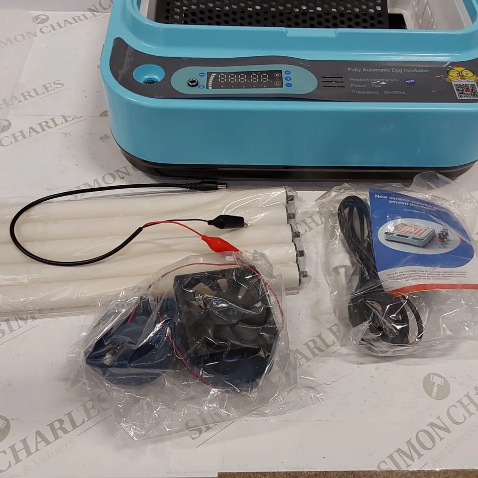 BOXED 24 EGG FULLY AUTOMATIC 75W EGG INCUBATOR (1 BOX)