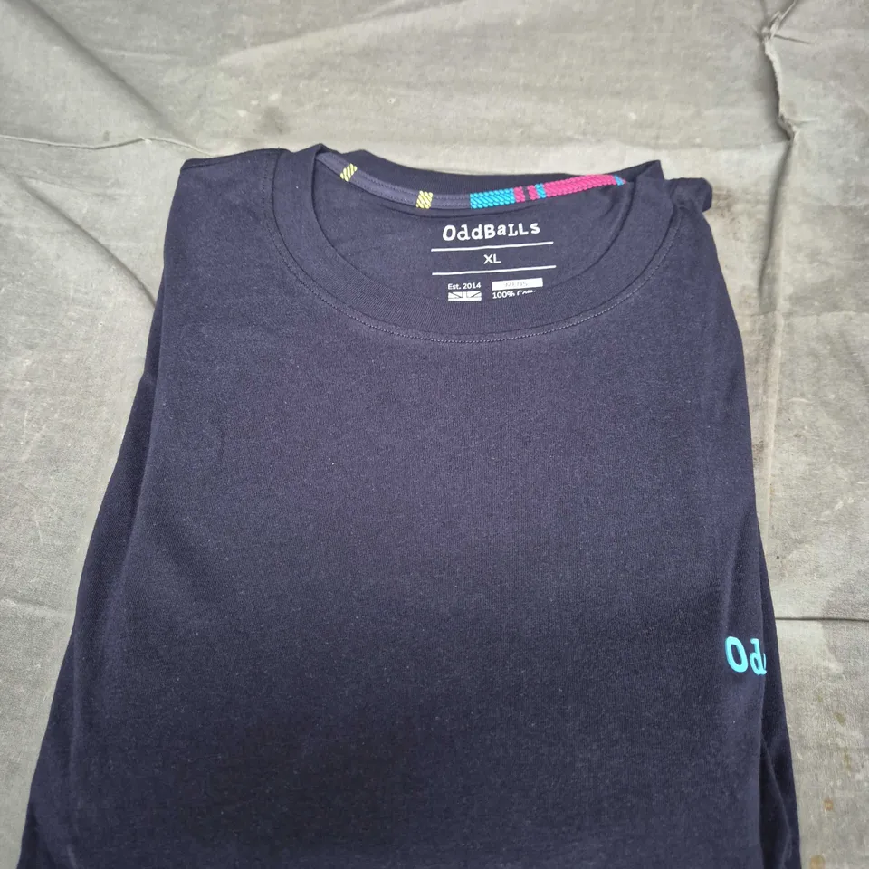 ODDBALLS PYJAMAS NAVY TARTAN PRINT SIZE XL