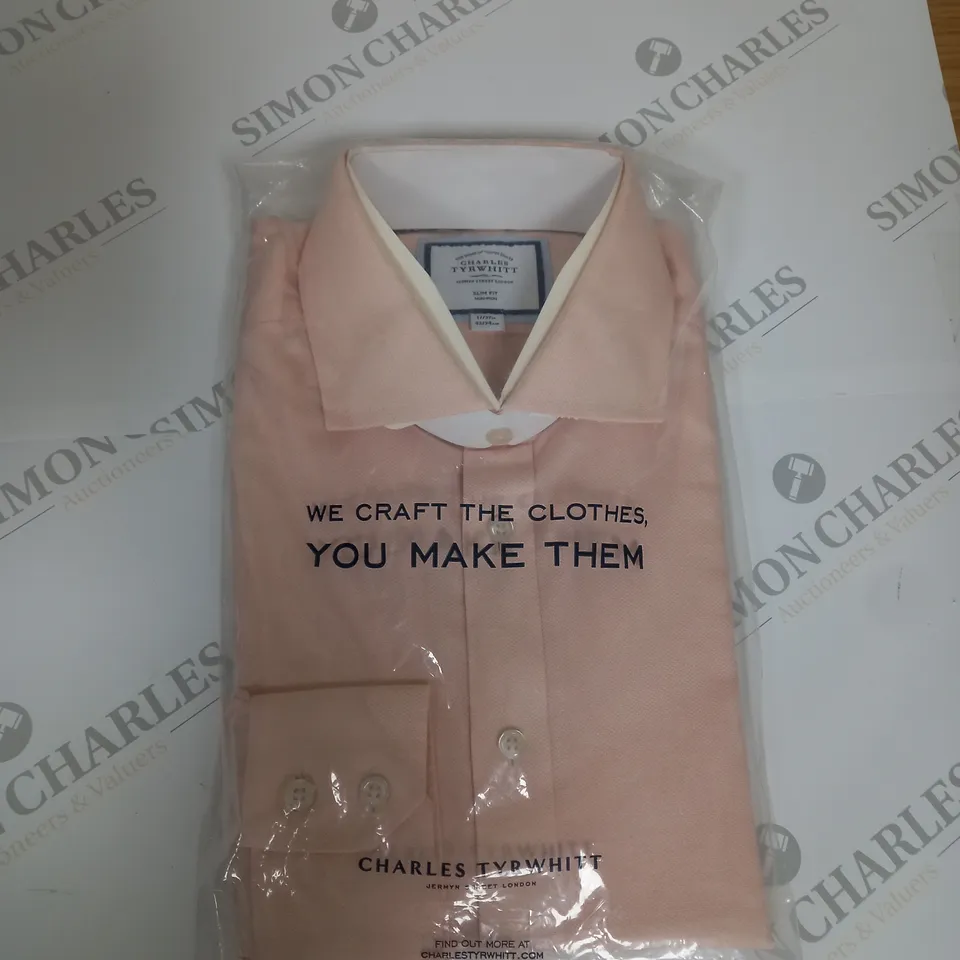 BAGGED CHARLES TYRWHITT SLIM FIT SHIRT SIZE 17/37"