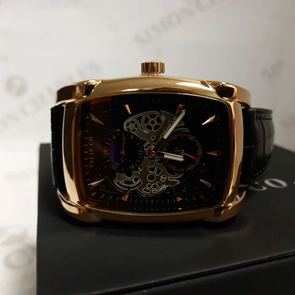 TALIS CO TWO TONE LEATHER STRAP WATCH RRP £550