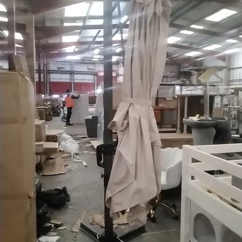 YATRA 3.5M X 2.7M RECTANGULAR CANTILEVER PARASOL - BEIGE 