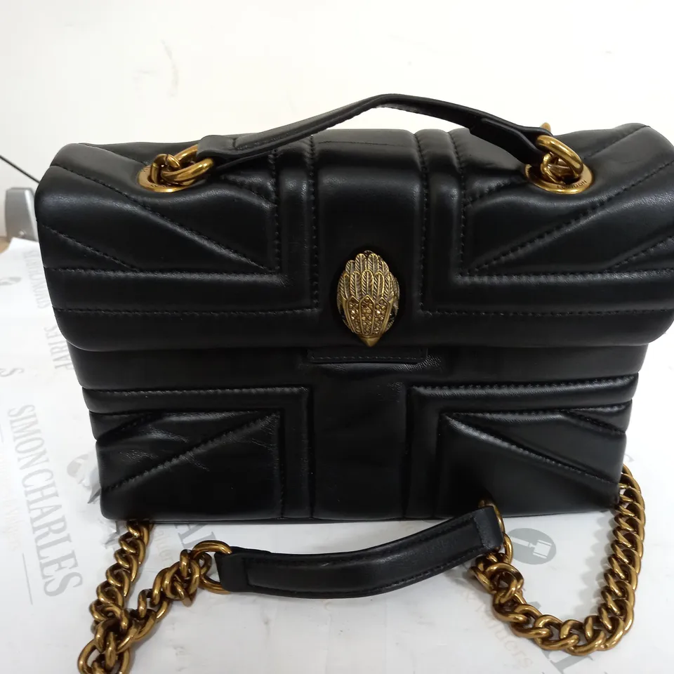 KURT GEIGER LONDON BIRD MEDALLION HANDBAG IN BLACK