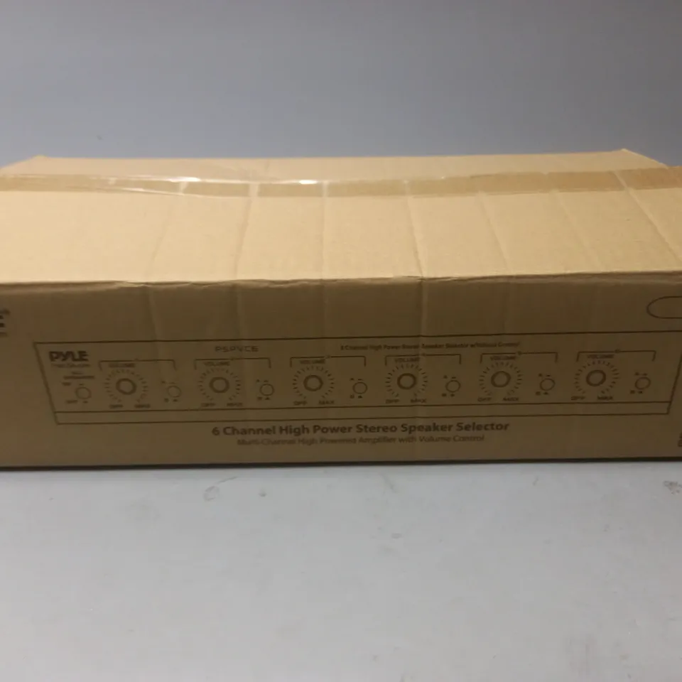 BOXED PYLE PSPVC6 6 CHANNEL HIGH POWER STEREO SPEAKER SELECTOR 